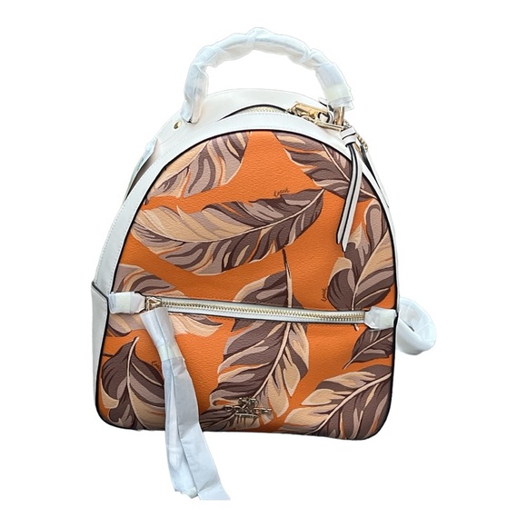Coach Signature Jordyn Backpack Natural Banana Leaves Redwood Sunbeam Multi NWT - Picture 10 of 12